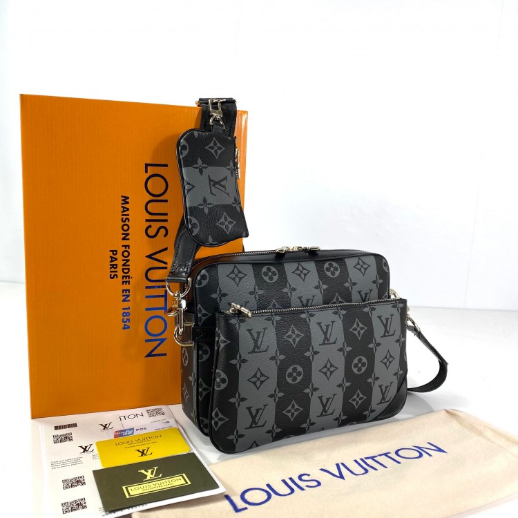 LOUİS VUİTTON LV² COLLECTİON TRİO MULTİ POSTACİ ECLİPSE